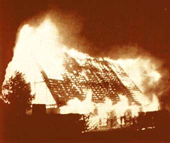 L'glise en feu